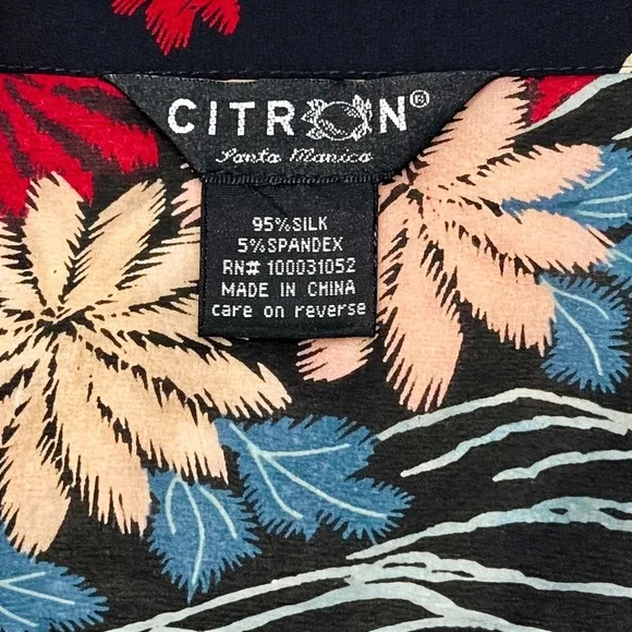 Citron Santa Monica Black Floral Silk Kimono Jacket – EUC – L/XL – MSRP $289 - Picture 2 of 15